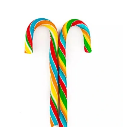 Hotsale Colorful High Quality 15g Christmas Candy Cane Shaped Hard Candy