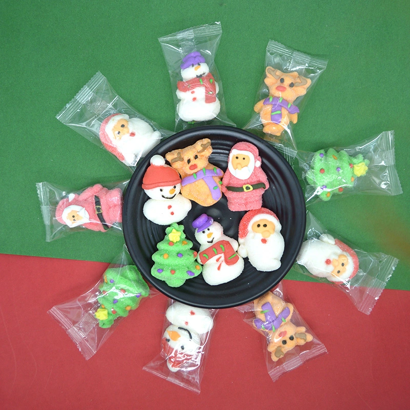 HACCP Certificate Manufacture Marshmallow Snowman Christmas Decoraiton Confectionery