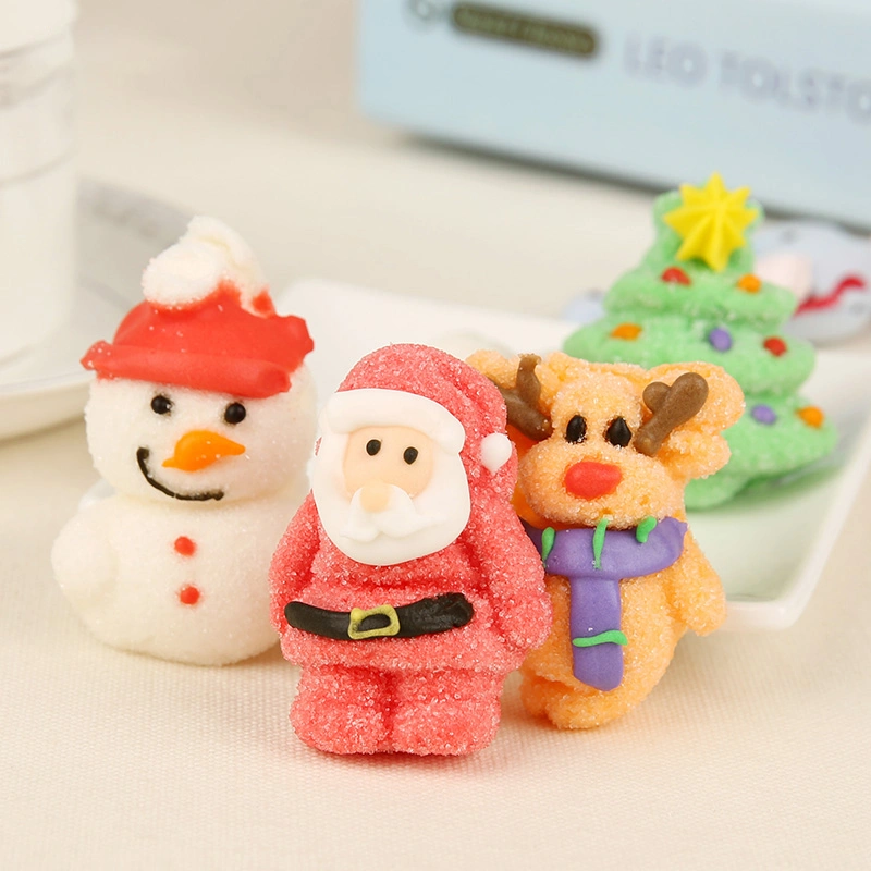 Hot Selling Marshmallow Brands Factory Candy Bag Snowman Confectionery for Christmas