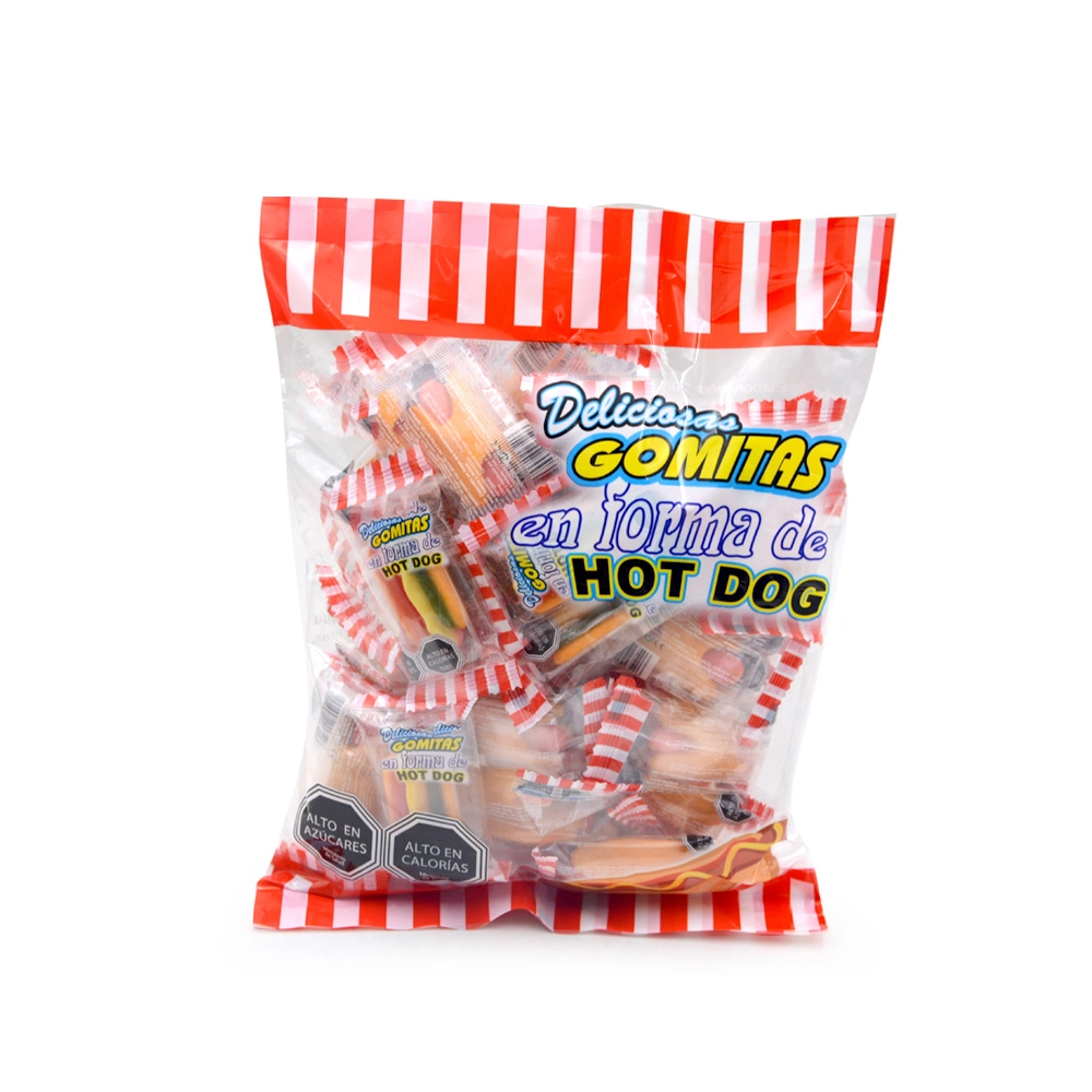 Mini Hotdog Shaped Chewy Candy Gummy Candy