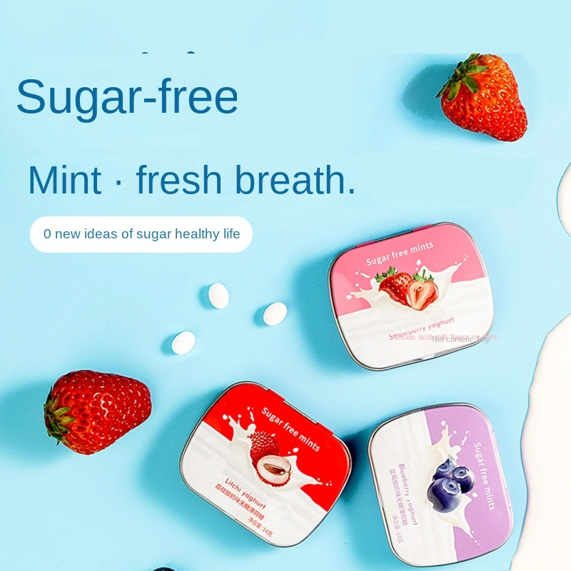 Sugar Free Mints Portable Strong and Fresh Gas Mellow Yogurt Various Fruit Flavors Pure Natural Mint Candy