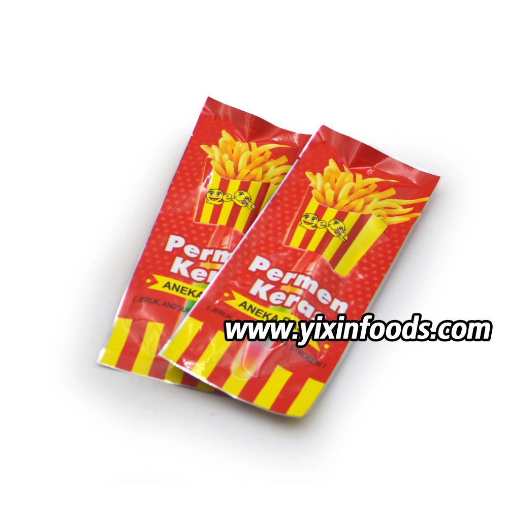French Fries Shaped Lollipop Hard Candy with Glowing Stick