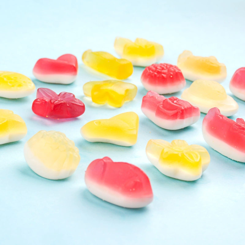 OEM Custom Service Ice Cream Fruits Flavor Jelly Bean Soft Candies Sour Sugary