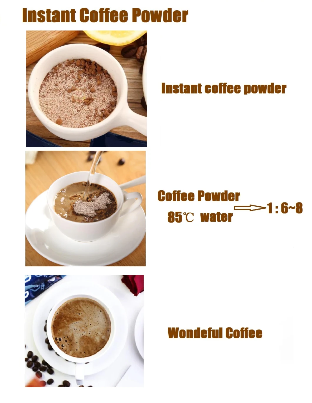 Instant Coffee Powder for Coffee Drink