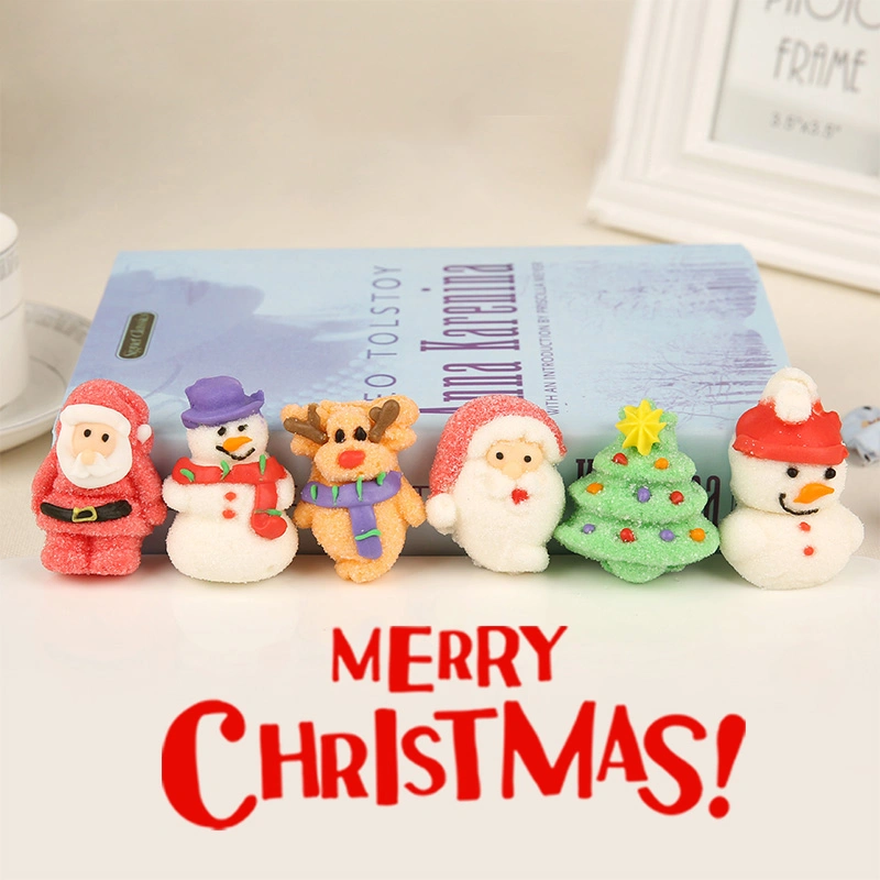 Hot Selling Marshmallow Brands Factory Candy Bag Snowman Confectionery for Christmas