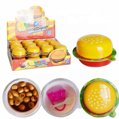 Мини-шоколадная чашка в форме гамбургера с печеньем и игрушечными конфетами для детей
