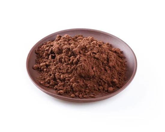 Лучшее качество от завода обеспечивает темно-коричневый алкализированный какао-порошок для горячих шоколадных напитков.