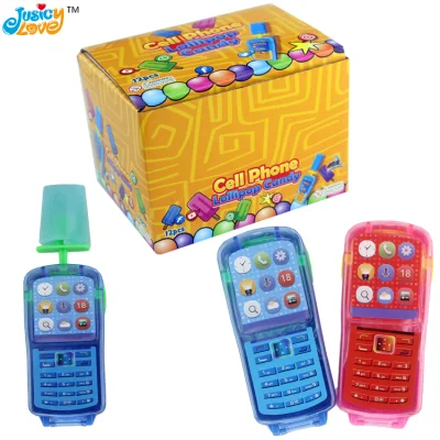 Горячая распродажа, индивидуальные леденцы, леденцы, твердые конфеты в форме мобильного телефона